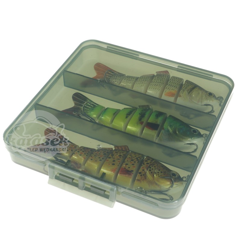 FL zestaw 3 woblerów łamanych tonących 10 cm 20 g + pudełko