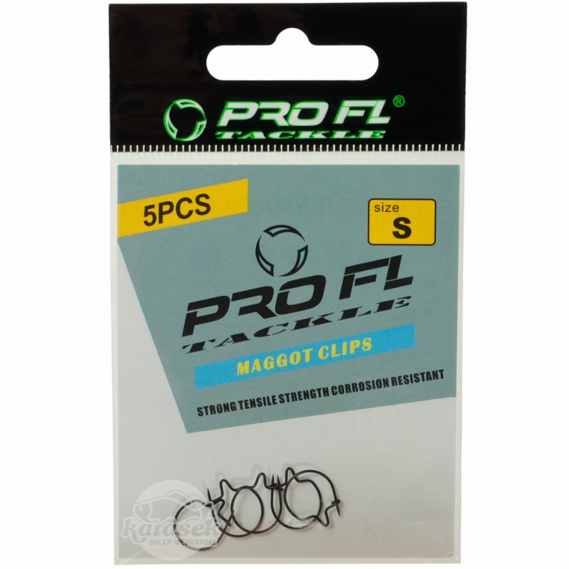 FL agrafki Maggot Rig rozmiar S klipsy do białych robaków
