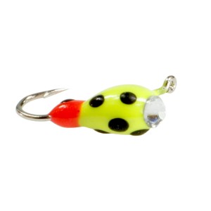 ZHIBO mormyszka wolframowa 11 mm / 0,5 g owad z cyrkonią przynęta podlodowa