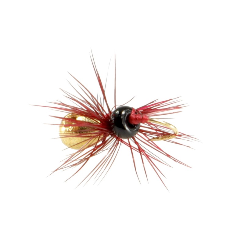 ZHIBO mormyszka wolframowa 16 mm / 1,2 g złota z chwostem przynęta podlodowa