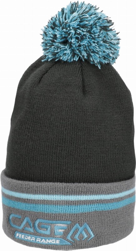 Mikado CAGE Beanie czapka zimowa ciepła z pomponem uniwersalna