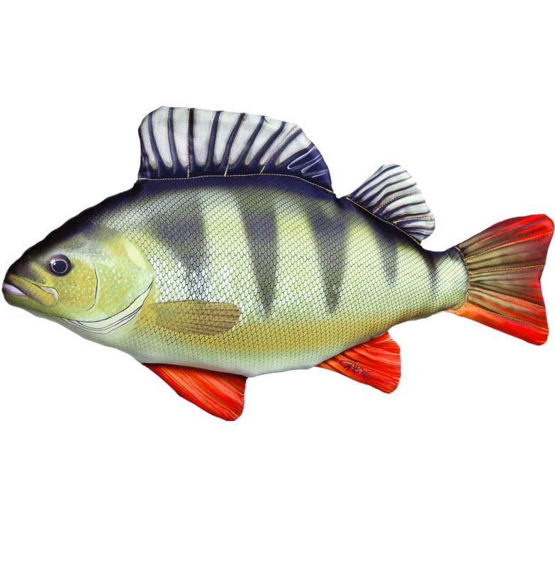 Gaby poduszka OKOŃ zabawka ryba pluszak przytulanka