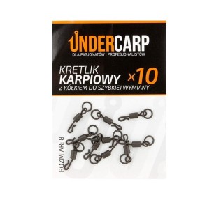 UNDERCARP krętlik karpiowy rozmiar 8 z kółkiem do szybkiej wymiany