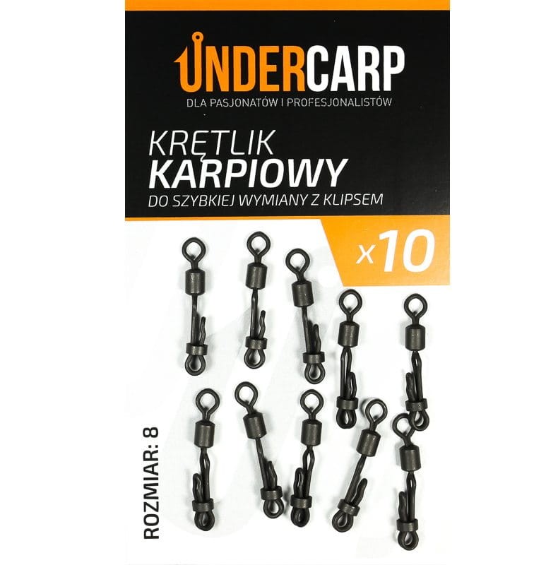 UNDERCARP-krętlik-karpiowy-monolit-rozmiar-8 do-szybkiej-wymiany-z-klipsem.jpg
