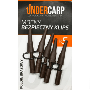 UNDERCARP mocny bezpieczny klips metalowy brązowy karpiowy
