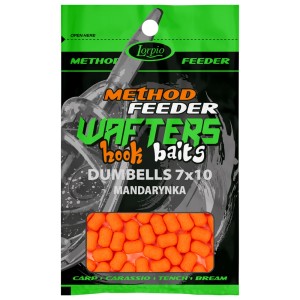 Lorpio dumbells WAFTERS 7x10 mm MANDARYNKA 15 g Method Feeder