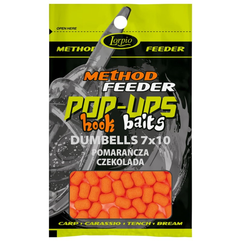 Lorpio-dumbells-POP-UP-7x10-mm-POMARAŃCZA-CZEKOLADA-15-g-Method-Feeder.jpg