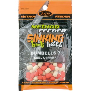 Lorpio dumbells SINKING 7x10mm KRYL & KREWETKA 20 g Method Feeder