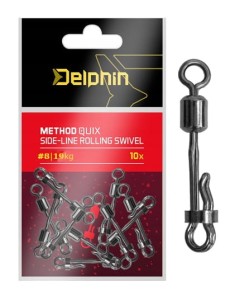 Delphin krętlik z agrafką Method Quix 8 do szybkiej wymiany przyponów