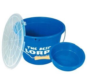 Lorpio wiadro 18 l z miską 5 l i pokrywką do mieszania przesiewania zanęty