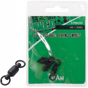 D.A.M. MadCat BALL BEARING SWIVELS 4 PTFE 130 kg krętlik łożyskowany