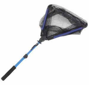 Podbierak wędkarski z pływakami teleskopowy