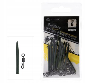 Mikado krętlik karpiowy szybkozłączka rozmiar 8 z kapturkami