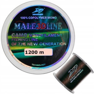 Miracle Fish żyłka wędkarska 0,40 mm Male 3D Line 1200 m kamuflażowa camo