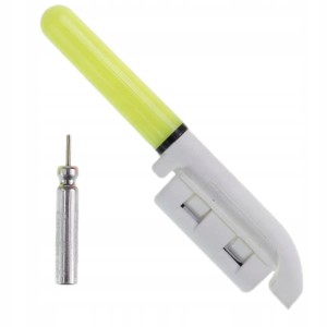 Świetlik wędkarski żółty elektroniczny nasadka świecąca na szczytówkę feeder