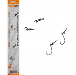 UNDERCARP przypon karpiowy CHOD RIG 5 cm haczyk CHODDY 6 gotowy 2 sztuk