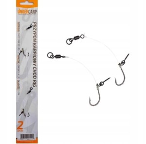 UNDERCARP przypon karpiowy CHOD RIG 5 cm haczyk CHODDY 4 gotowy 2 sztuki