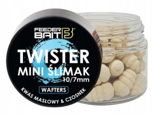 Feeder Bait TWISTER MINI ŚLIMAK Wafters 10/7 mm KWAS MASŁOWY & CZOSNEK