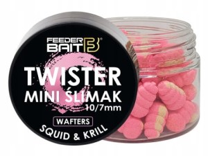 Feeder Bait TWISTER MINI ŚLIMAK Wafters 10/7 mm SQUID & KRILL Method Feeder