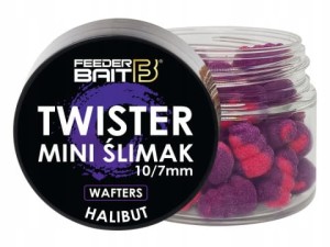 Feeder Bait TWISTER MINI ŚLIMAK Wafters 10/7 mm HALIBUT Method Feeder