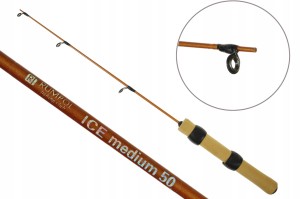 Rumpol wędka podlodowa medium / 50 cm / jednoskład