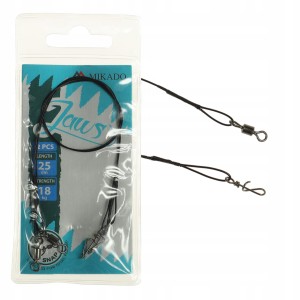 Mikado Jaws SS przypony stalowe 25 cm / 18 kg