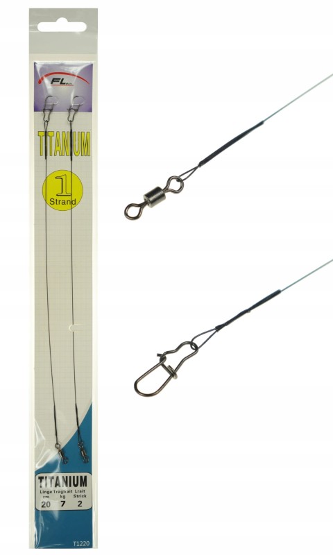 FL przypony tytanowe 20 cm 7 kg 2 szt