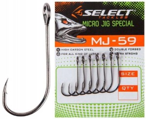 Select haczyki rozmiar 2 MJ-59 Micro Jig Special z Dużym Oczkiem Kute