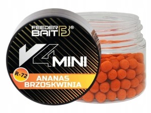 Feeder Bait V4 MINI Wafters 4mm ANANAS & BRZOSKWINIA R-72 Method