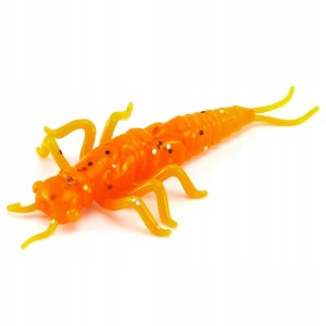Lucky John NAYADA 2'' 5cm ELECTRIC ORANGE Nimfa Larwa Ważki