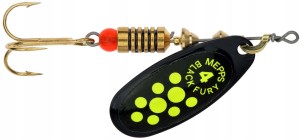 Mepps obrotówka nr 4 BLACK Fury 8 g czarna