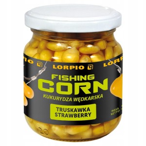 Lorpio kukurydza TRUSKAWKA Słoiczek 125 g Aromatyzowana Duża