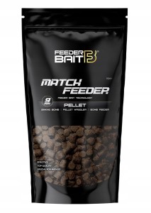 Feeder Bait pellet MATCH 9 mm 800 g sinking bomb waggler bomb