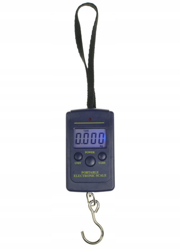 Waga wędkarska hakowa 40 kg ze sznurkiem