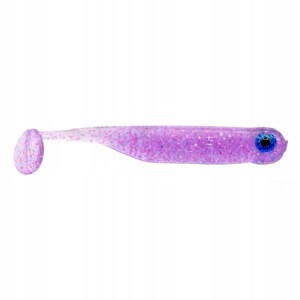 Great Fish ripper GF1 GLITTER LIGHT PURPLE 49mm 1g NO SCENT soft bait 10