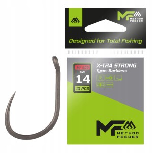 Mikado haczyki bezzadziorowe X-TRA STRONG 14 z oczkiem barbless 10