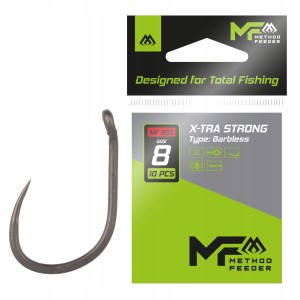 Mikado haczyki bezzadziorowe X-TRA STRONG 8 z oczkiem barbless 10