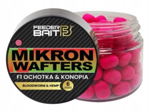 Feeder Bait MIKRON wafters 6 mm F1 OCHOTKA & KONOPIA dumbells method