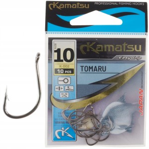Kamatsu haczyki nr 6 TOMARU black nickel z oczkiem 10