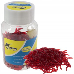 Fispin sztuczny CZERWONY ROBAK 45 mm haczykowy jak żywy 110