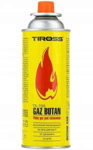 TIROSS gaz kartusz butla 227g do kuchenek lamp TIR biwak grill ogrzewanie
