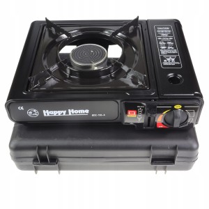 Happy Home kuchenka gazowa turystyczna ceramiczna 2w1 adapter na kartusz butlę gaz