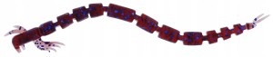 Westin bloodteez worm 5,5cm INDIGO UV RED gumowa dżdżownica robak ochotka