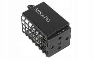 Mikado koszyk koszyczek zanętowy 30 g kwadratowy z dnem feeder czarny metal