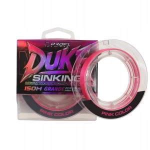 FL plecionka PRO DUKE sinking 0,08mm 150m 7 kg tonąca 4x różowa