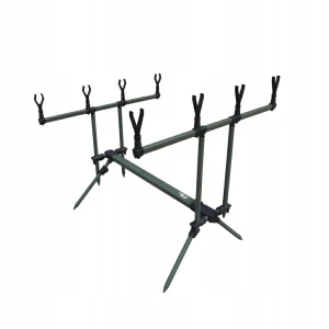 FL pokrowiec stojak rod pod na 4 wędziska aluminiowy zestaw karpiowy