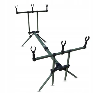 FL pokrowiec stojak rod pod na 3 wędziska aluminiowy zestaw karpiowy