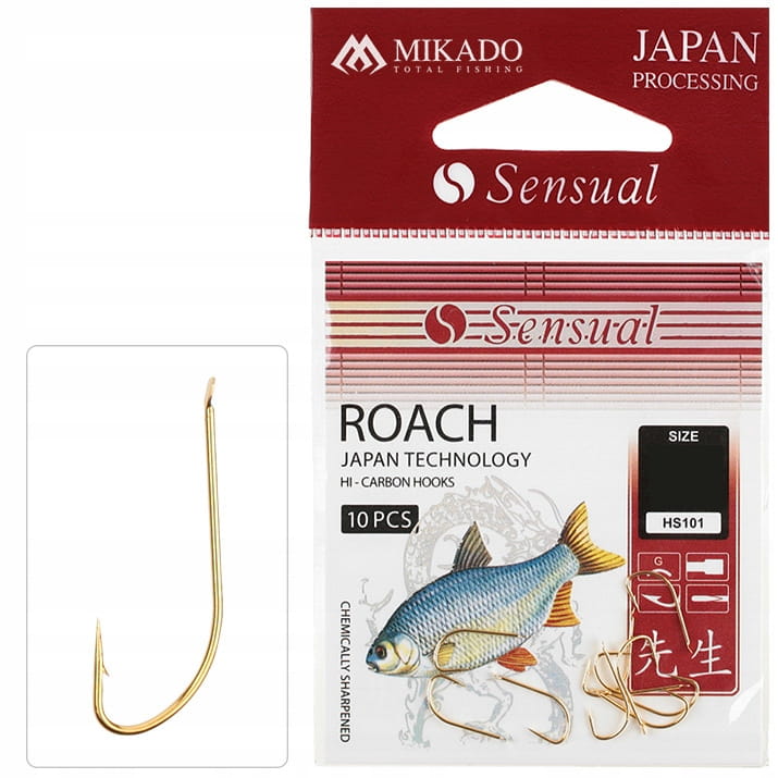 Mikado haczyki rozmiar 14 Sensual ROACH złote łopatka