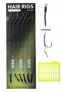 FL przypony włosowe na plecionce HAK 2 stopery do kulki