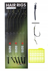 FL przypony włosowe na plecionce HAK 4 stopery do kulki